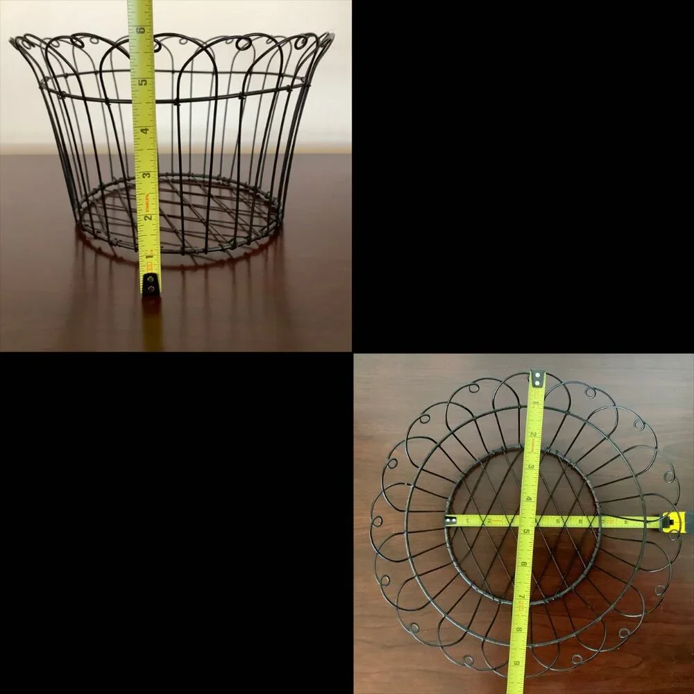 EUC Black Open Wire Basket